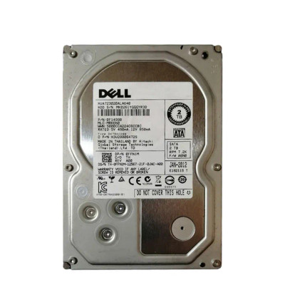 Dell 2TB 7200RPM SATA 6.0 Gbps 3.5 Hard Drive 64MB Cache for ProLiant DL360p Gen8 Servers