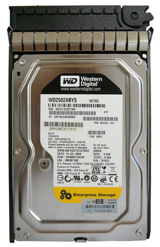 GB0250EAFYK - HP 250GB SATA 7200RPM 3.5" Hot-Plug HDD