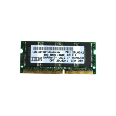20L0241 - IBM 64MB 66MHz PC66 CL2 144-Pin SoDIMM
