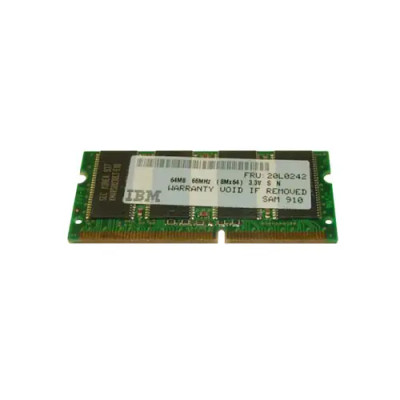 IBM 64MB PC66 66MHz SoDimm Memory Module for laptops - 20L0242