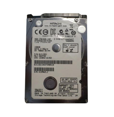 0J11521 - HGST 160GB 5400RPM SATA 8MB 2.5" HDD