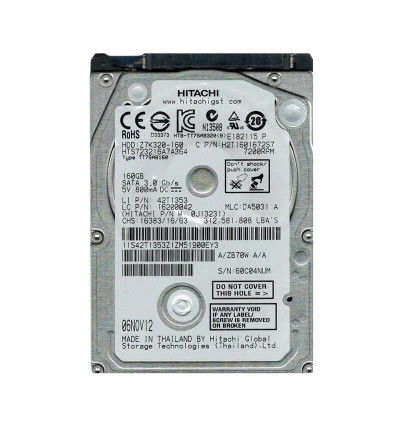 0J13231 - HGST 160GB 7200RPM SATA 3Gb/s 2.5" HDD