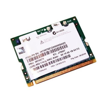 IBM Intel PRO Wireless 2200BG Mini-PCI Adapter Card for X40 R50/51 G T4X - 802.11B/G - Compatible with ThinkPad laptops IBM Intel PRO Wireless 2200BG Mini-PCI Adapter Card for X40 R50/51 G T4X - 802.11B/G - Compatible with ThinkPad laptops