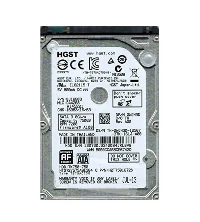 Hitachi 500GB 7200RPM SATA 2.5 Hard Drive for Travelstar Compatible with Servers