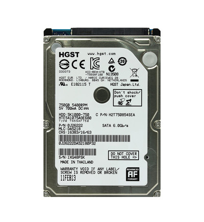 0J26222 - Hitachi 750GB 5400RPM SATA 6Gb/s 2.5" HDD