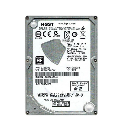 Hitachi 1TB 5400RPM SATA 6.0 Gbps 2.5 32MB Cache Travelstar Hard Drive for Laptops
