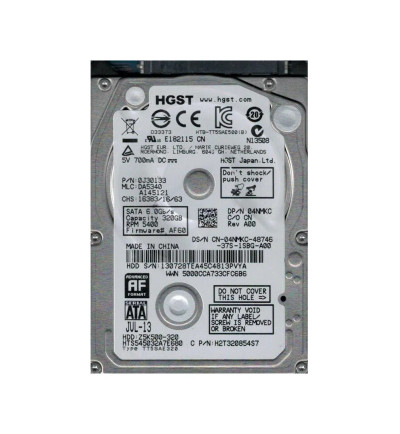 0J30133 - HGST 320GB 5400RPM SATA 6Gb/s 2.5" HDD
