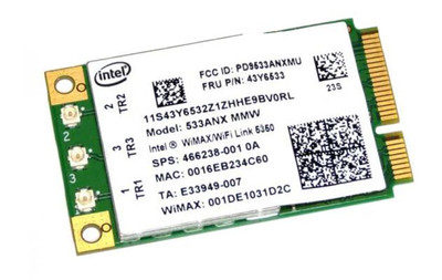43Y6533 - IBM Lenovo WLAN WiMAX Wi-Fi Combo Wireless Card