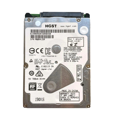 Hitachi 500GB 5400RPM SATA 2.5 Hard Drive 0J39685 for Travelstar - 8MB Cache