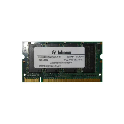 Infineon 256MB PC2700 DDR-333MHz SoDimm Memory Module for laptops