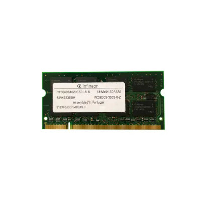 HYS64D64020GBDL-5-B - Infineon 512MB PC3200 DDR-400 200-Pin SoDimm Memory