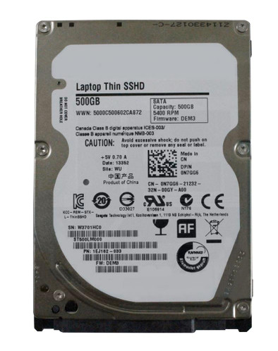 0N7GG6 - Dell 500GB 5400RPM SATA 6Gb/s 2.5" HDD