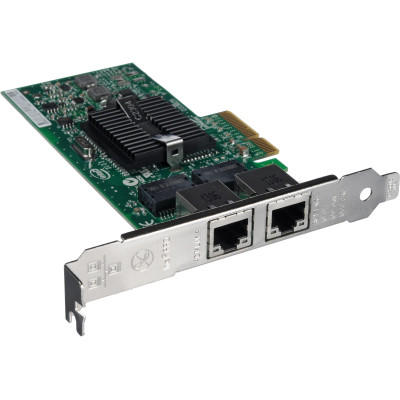 Intel PRO/1000 PT Dual-Ports RJ-45 Gigabit Ethernet PCI-E x4 Network Adapter for Servers