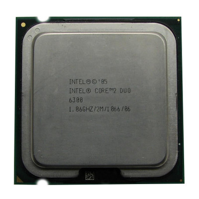 Intel Core 2 Duo E6300 1.86GHz Processor for Socket LGA775 - HH80557PH0362M-7576 - Compatible with LGA775 motherboards