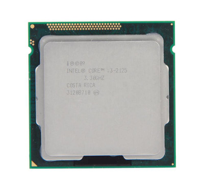Intel Core i3-2125 3.30GHz Processor for LGA1155 Socket - 2 Cores, 3MB L3 Cache - Compatible with LGA1155 motherboards
