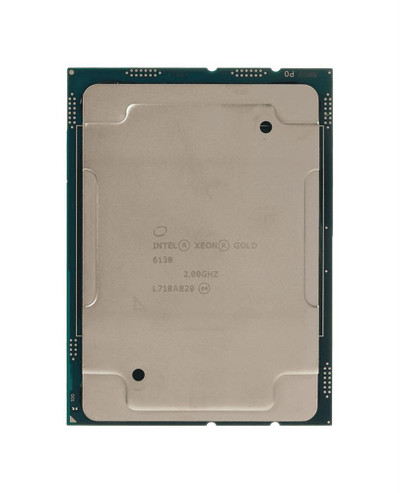 Intel SR3B5 Xeon Gold 6138 20-Core 2.00GHz Processor