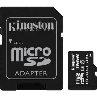 Kingston 16GB Class 10 microSDHC UHS-I Industrial Temp Memory Card for industrial use