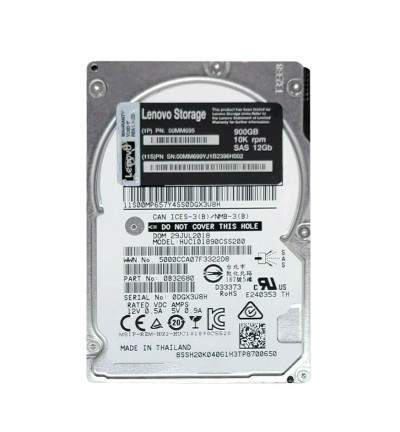 Lenovo 900GB 10000RPM SAS 12 Gbps 2.5 Hard Drive for ProLiant DL360p Gen8 Servers