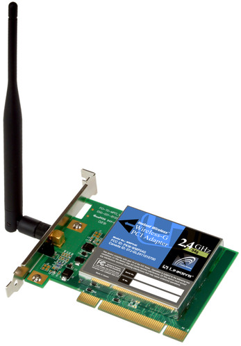 Linksys Wireless-G PCI 54Mbps Wireless Adapter for WMP54G - Compatible with PCs - Easy Installati