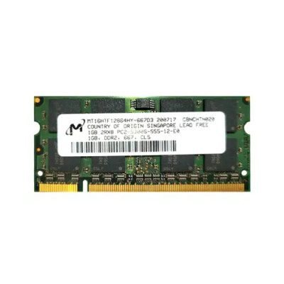 MT16HTF12864HY-667D3 - MICRON 1GB DDR2-667MHz PC2-5300 200-Pin SoDIMM