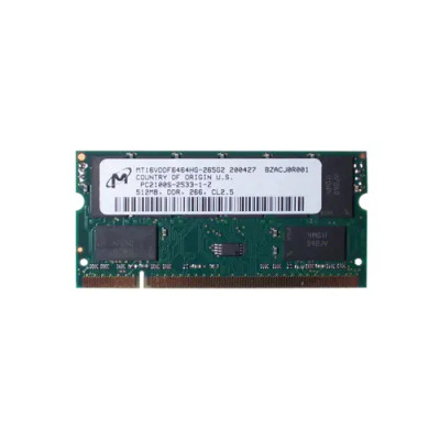 Micron 512MB PC2100 DDR-266MHz SoDimm Memory Module for Laptops