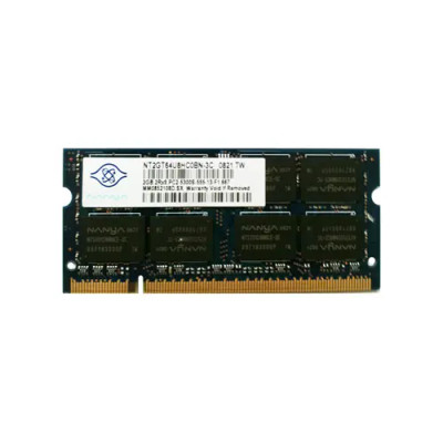 NT2GT64U8HC0BN-3C - Nanya 2GB DDR2-667 PC2-5300 Unbuffered SoDIMM Memory Module