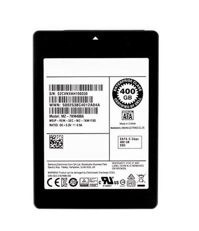 Samsung 400GB MLC SATA SSD for ProLiant DL360p Gen8 servers