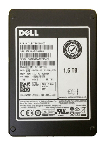MZILS1T6HEJH0D3 - Samsung 1.6TB SAS 12Gb/s 2.5" SSD