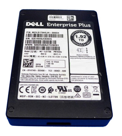 MZILS1T9HEJH-000D4 - Samsung 1.9TB SAS 12Gb/s 2.5" Read Intensive SSD