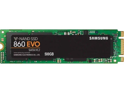Samsung 860 EVO 500GB M.2 2280 SATA 6Gb/s SSD for faster storage in laptops and desktops