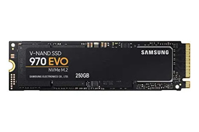 Samsung 970 Evo 250GB M.2 NVMe SSD for PCIe 3.0 X4, MZ-V7E250, Compatible with M.2 2280 Slots