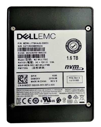 MZ-WLL1T6C - Samsung 1.6TB NVMe PCIe 3.0 x4 2.5" SSD