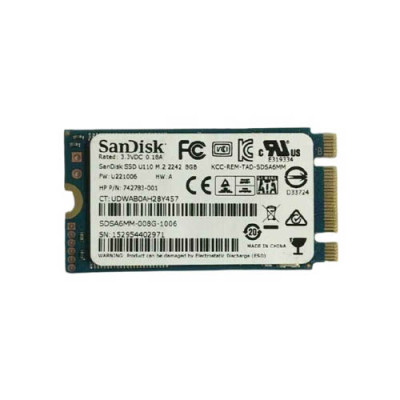 SDSA6MM-008G-1006 - SanDisk 8GB SATA 6Gb/s M.2 2242 SSD