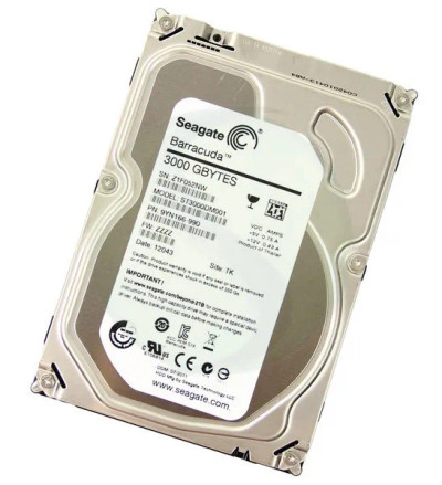 Seagate ST3000DM001 BarraCuda 3TB 7200RPM SATA 6Gb/s Hard Drive