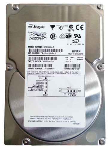 Seagate Cheetah 18.35GB 10000RPM SCSI Hard Drive for Servers - ST318406LC