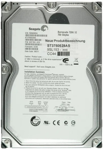 ST3750528AS - Seagate 750GB 7200RPM SATA 3.5" 32MB HDD