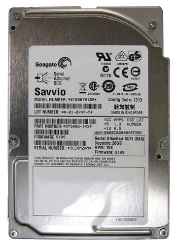 ST936701SS - Seagate 36.7GB 10K RPM SAS 2.5" HDD