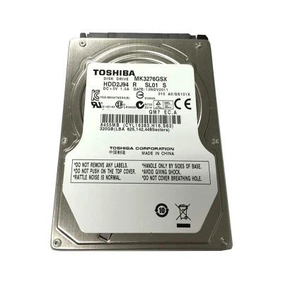 TOSHIBA MK3276GSX 320GB 5400RPM 8MB Cache SATA 2.5 Notebook HDD
