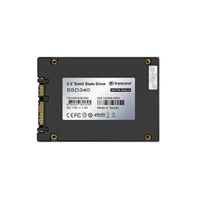 Transcend SSD340 128GB MLC SATA 6Gb/s 2.5 Solid State Drive - Compatible with servers