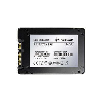 Transcend SSD340K 128GB MLC SATA 6Gb/s 2.5 SSD for ProLiant DL360p Gen8 Servers
