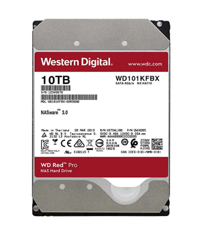 WD Red Pro 10TB 7200RPM SATA 6Gb/s 256MB Cache 3.5 Internal Hard Drive - Compatible with Servers