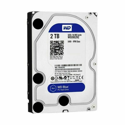 WD Blue 2TB 5400RPM SATA 6Gb/s 64MB Cache 3.5 Internal Desktop Hard Drive - Compatible with PCs