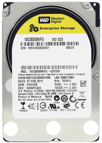 WD3000BKFG - Western Digital 300GB 10000RPM SAS 2.5-Inch HDD