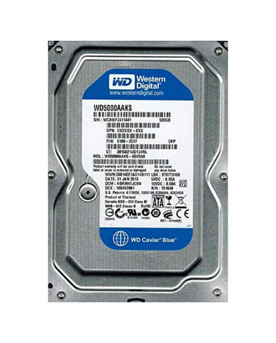 WD5000AAKS - WESTERN DIGITAL 500GB 7200RPM SATA 3.5" HDD