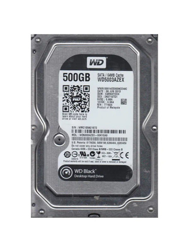 WD5003AZEX - WESTERN DIGITAL 500GB 7200RPM SATA 3.5" HDD