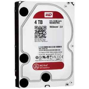 Western Digital 4TB Red NAS Hard Drive 5400RPM SATA 6 Gbps 3.5 64MB Cache - Compatible with NAS systems