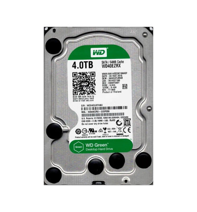 WD40EZRX - Western Digital 4TB 5400RPM SATA 6Gb/s 64MB 3.5" HDD