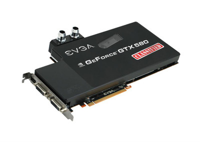 03G-P3-1597-AR - EVGA GeForce GTX 580 Classified Ultra Hydro Copper 3GB 384-Bit GDDR5 PCI Express 2.0 x16 HDCP Ready/ SLI Support Video Graphics Card