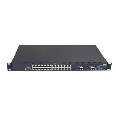 0G0487 - Dell 24-Port Fast Ethernet 2 SFP Network Switch