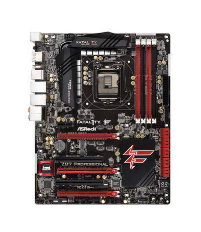 ASRock Fatal1ty Z87 Professional ATX Motherboard 13GS1K00M330-1 for LGA 1150 CPUs, DDR3 Support, 6x SATA3 Ports